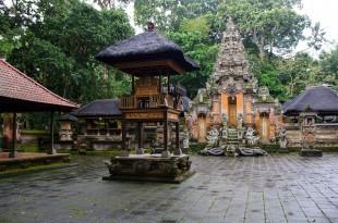 Hindu temple in the Monkey Forest in Ubud, Bali
