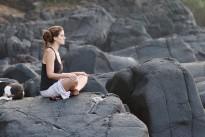 Yoga on the rocks