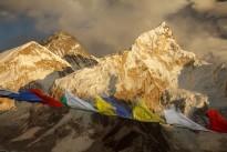 Everest from Kala Patthar 5600 m at sunset